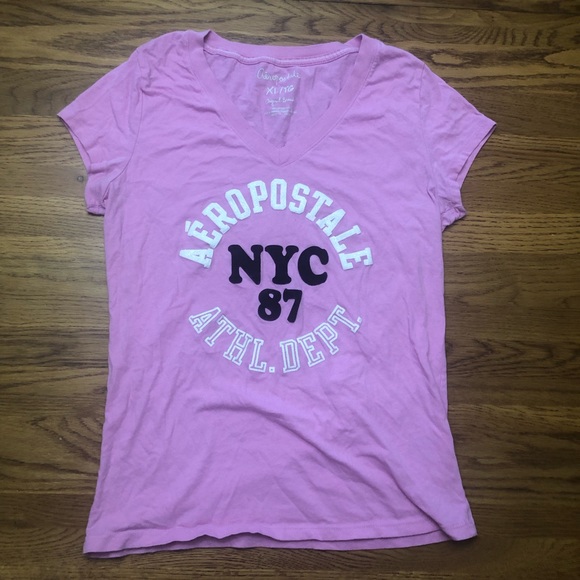 🎆 4/$10 Aéropostale Pink T-shirt - Picture 1 of 4